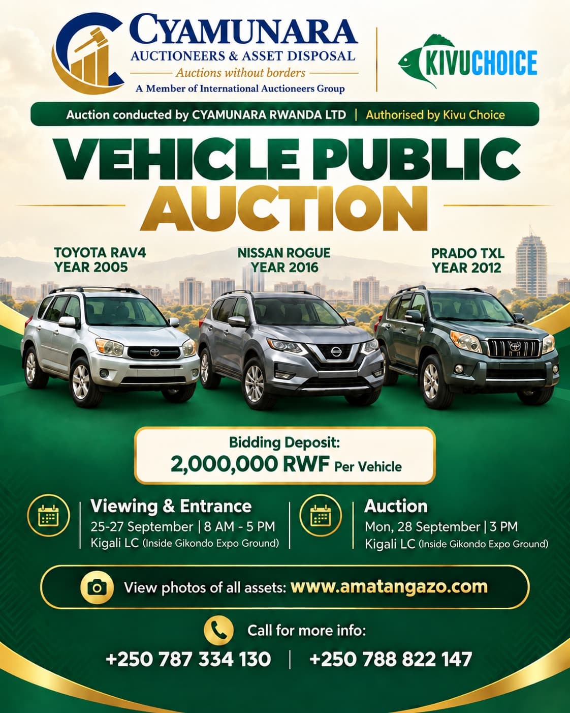 Online Auctions24 company welcome flyer